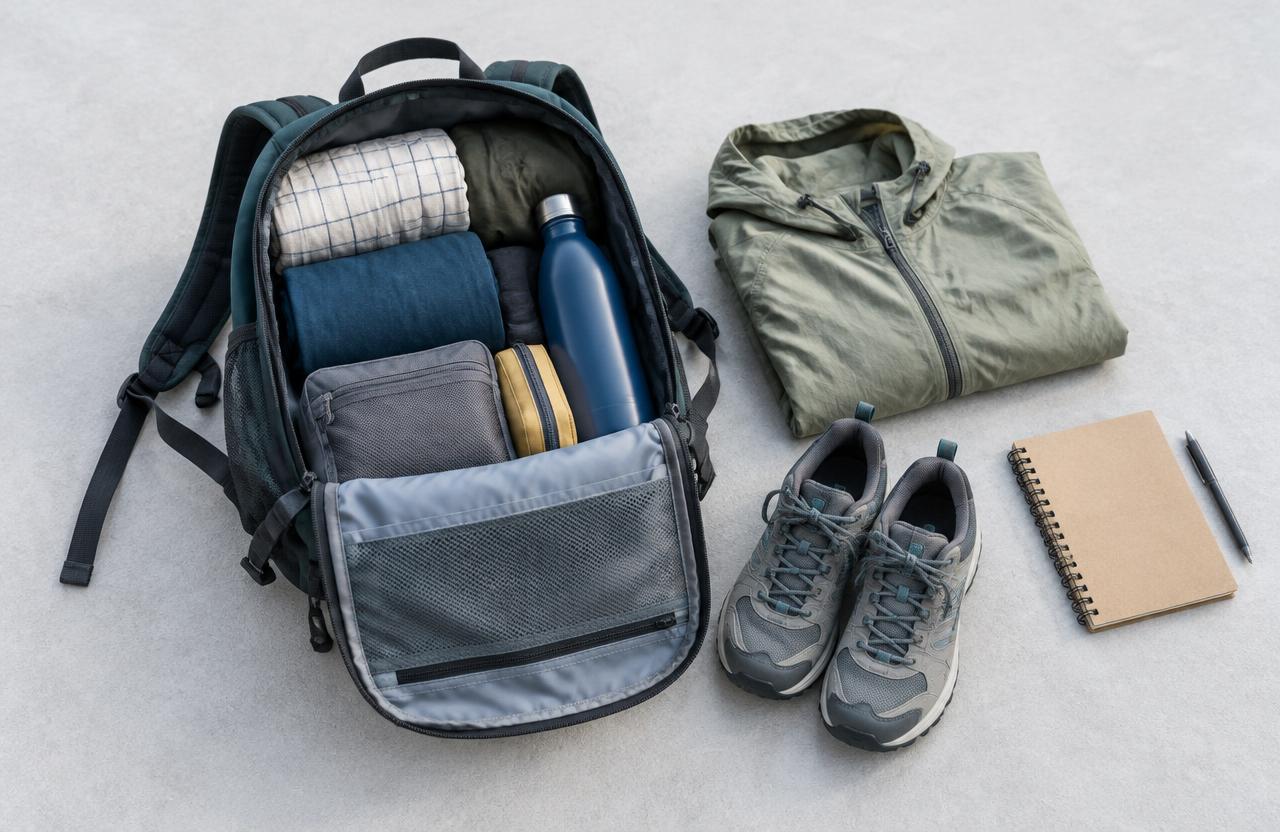 Pack light for a group getaway